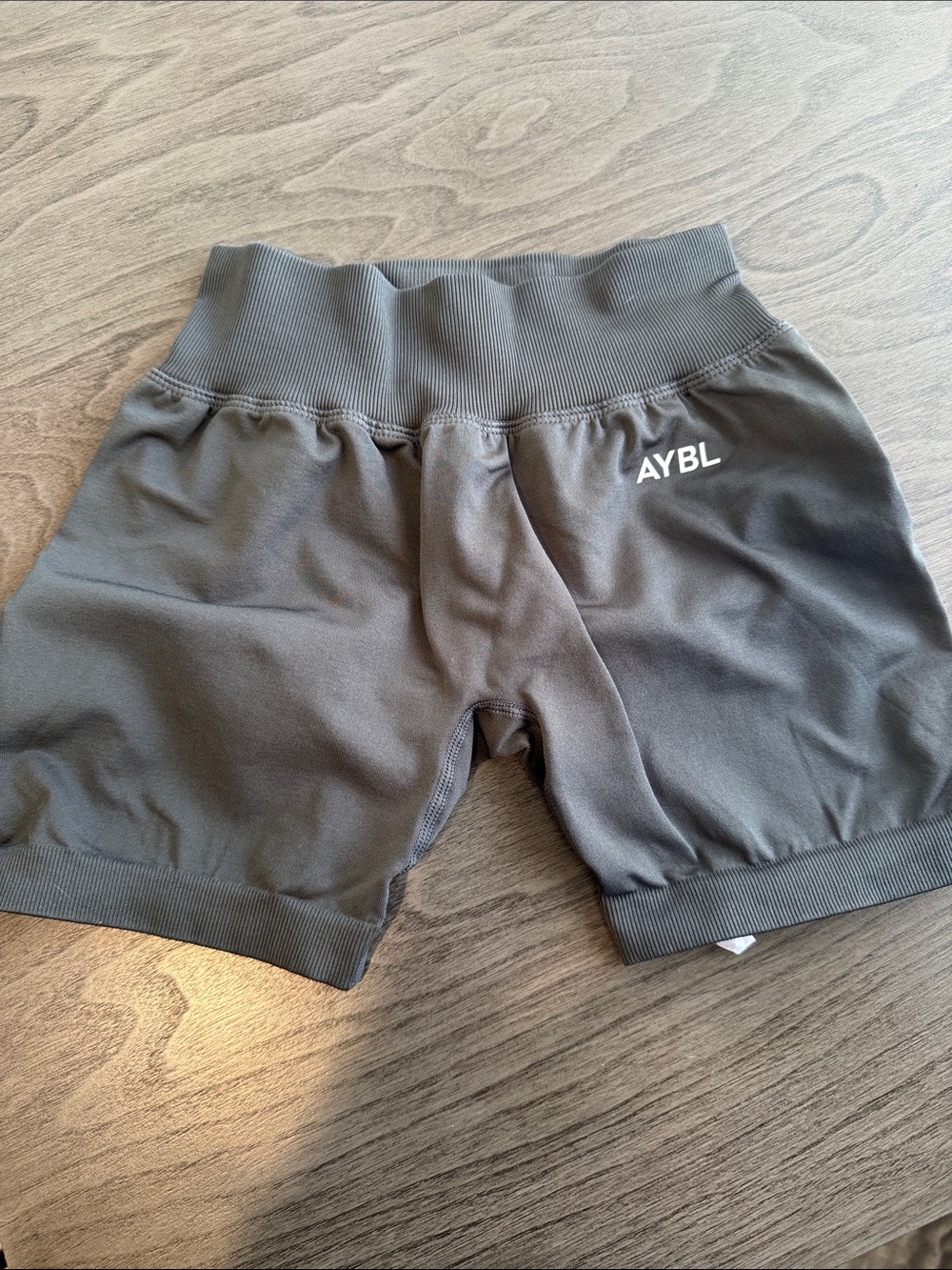 AYBL booty scrunch Charcoal Gray Athletic shorts